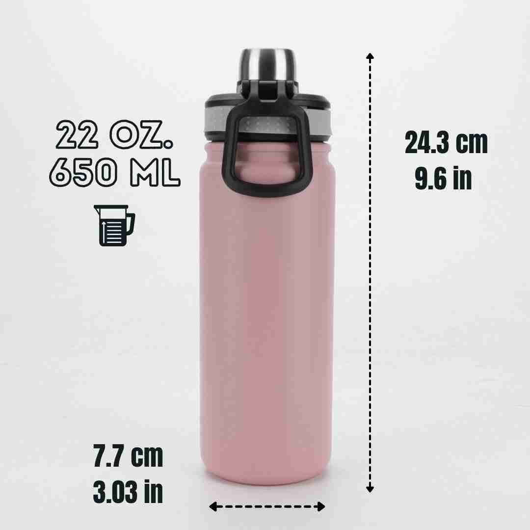 22oz Insulated Stainless Steel Shaker Bottle-6